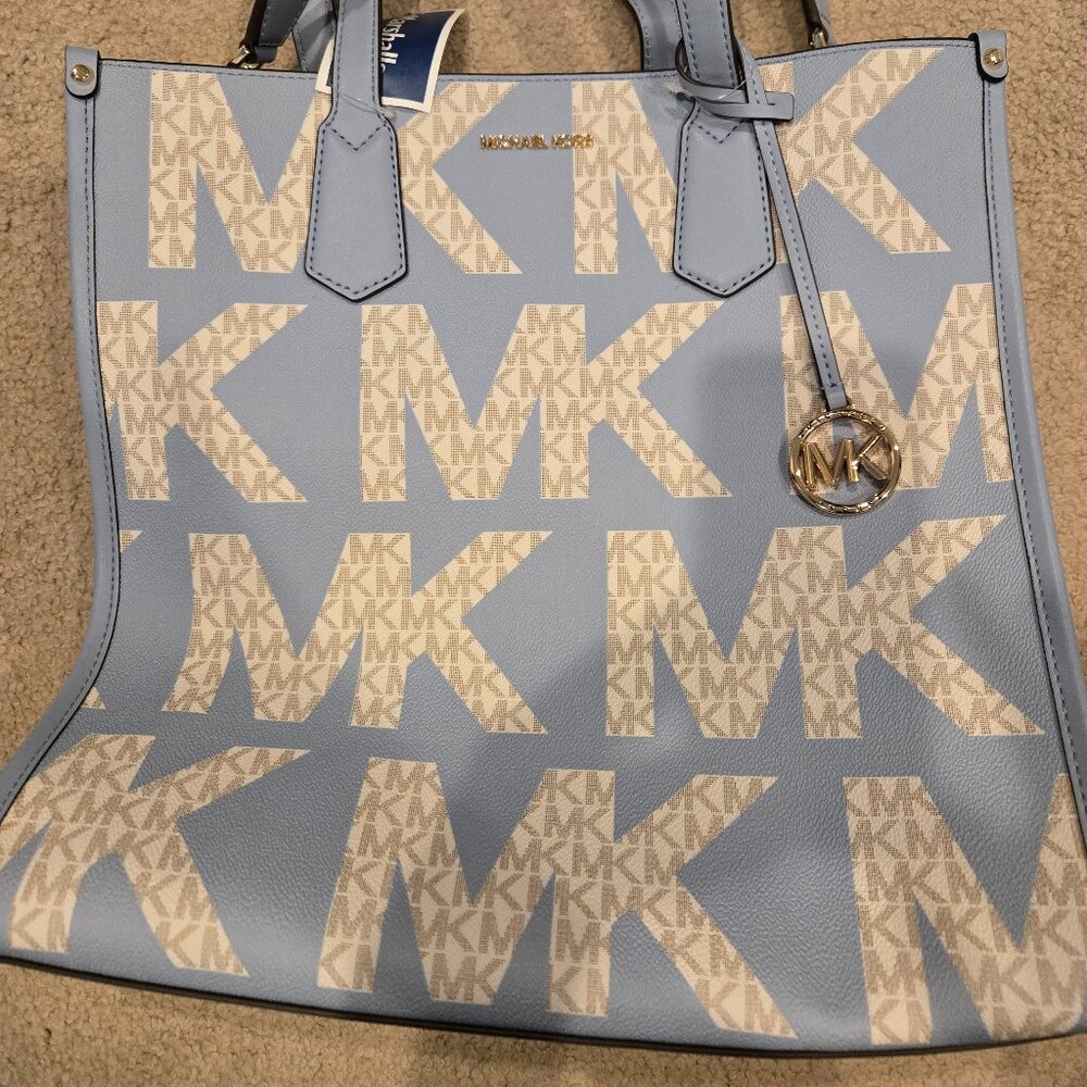 Michael Kors NWT Blue Logo Tote Handbag
